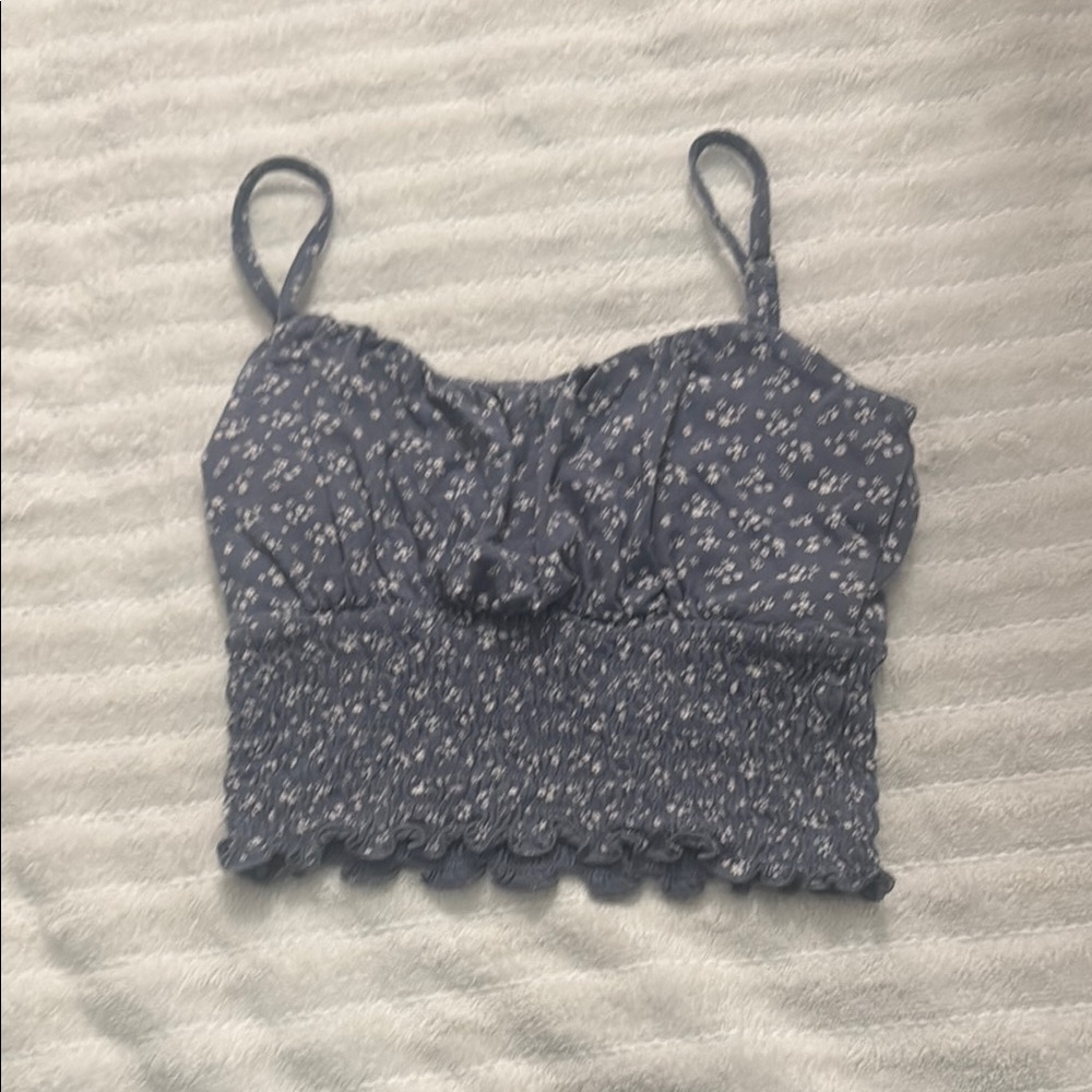 Floral Blue Women's Top